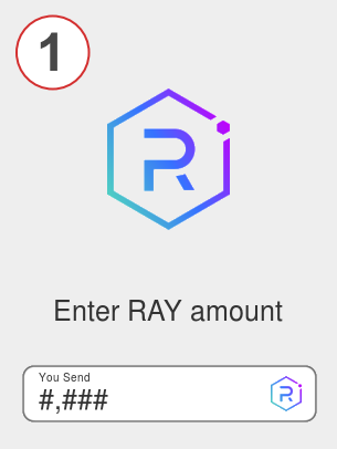 Exchange ray to avax - Step 1