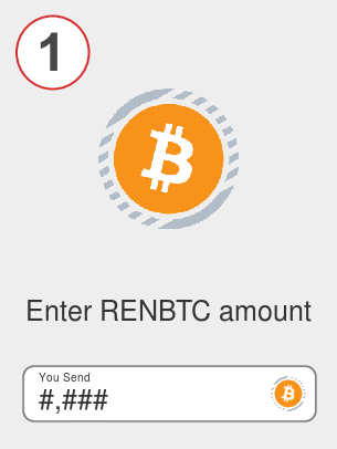 Exchange renbtc to bnb - Step 1