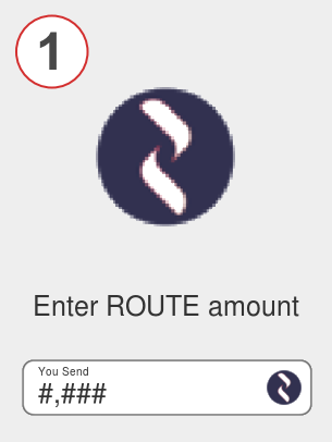 Exchange route to ada - Step 1