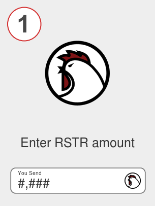 Exchange rstr to eth - Step 1