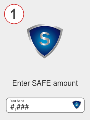 Exchange safe to avax - Step 1