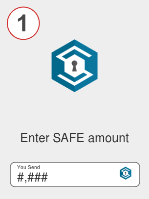 Exchange safe to lunc - Step 1