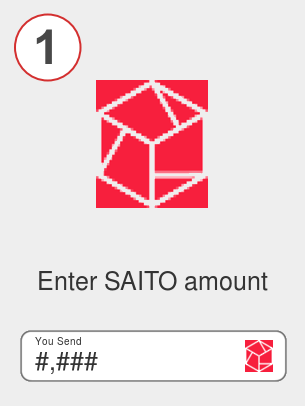 Exchange saito to bnb - Step 1