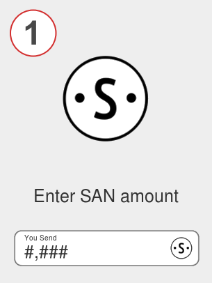 Exchange san to sol - Step 1