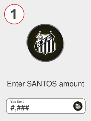 Exchange santos to busd - Step 1
