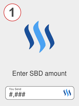 Exchange sbd to lunc - Step 1