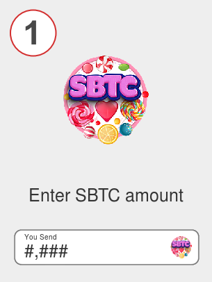 Exchange sbtc to btc - Step 1