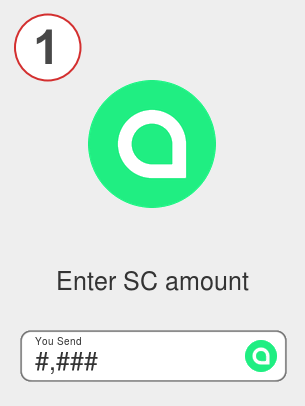 Exchange sc to ada - Step 1