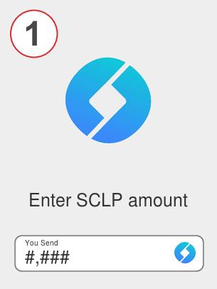 Exchange sclp to btc - Step 1