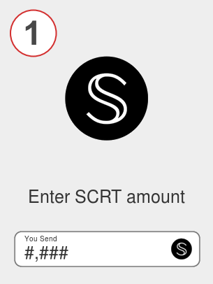 Exchange scrt to ustc - Step 1