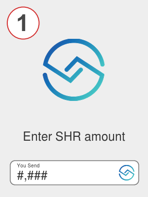 Exchange shr to xrp - Step 1