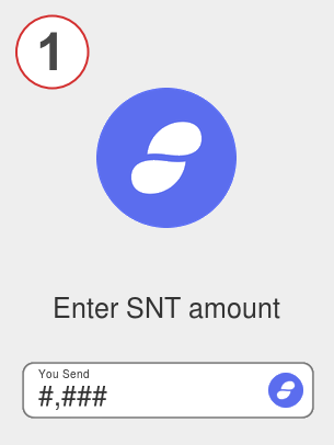 Exchange snt to ada - Step 1