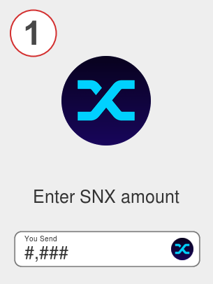 Exchange snx to bnb - Step 1