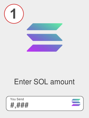 Exchange sol to algo - Step 1