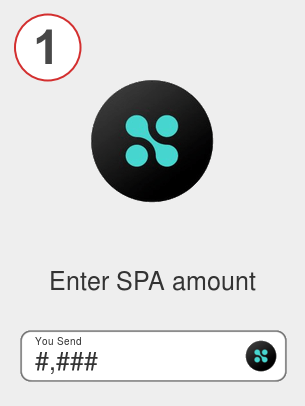 Exchange spa to xrp - Step 1