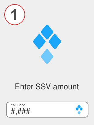Exchange ssv to ada - Step 1
