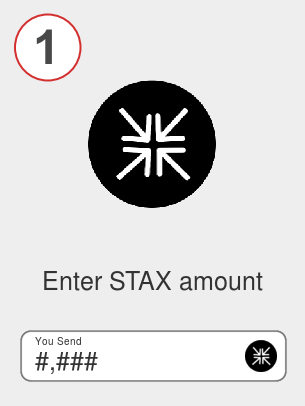 Exchange stax to ada - Step 1