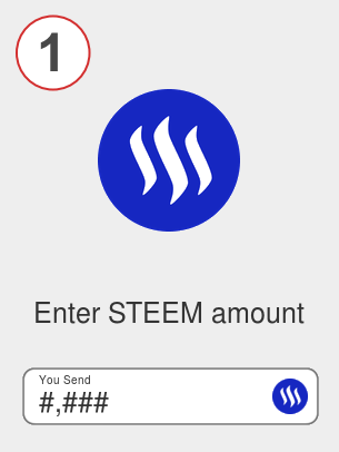 Exchange steem to eth - Step 1