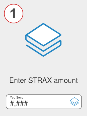 Exchange strax to ada - Step 1