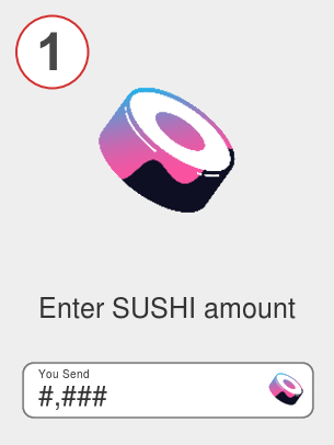 Exchange sushi to eth - Step 1