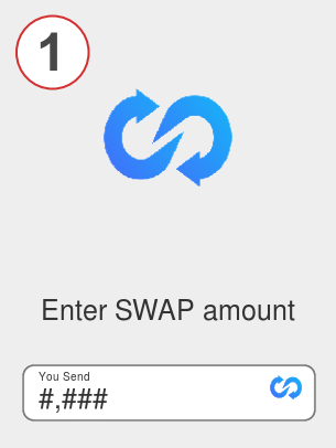 Exchange swap to ada - Step 1