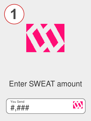 Exchange sweat to usdc - Step 1