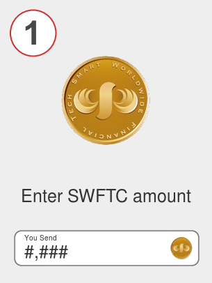 Exchange swftc to dot - Step 1