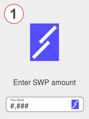 Exchange swp to bnb - Step 1