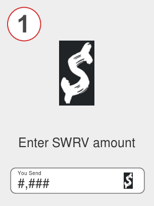 Exchange swrv to sol - Step 1