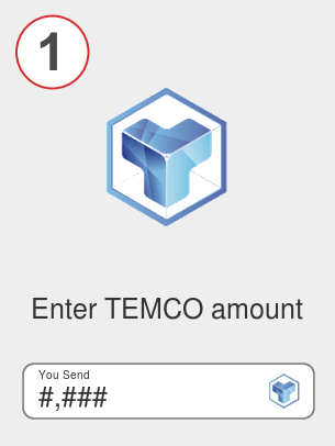 Exchange temco to eth - Step 1
