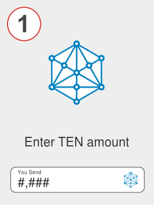 Exchange ten to eth - Step 1