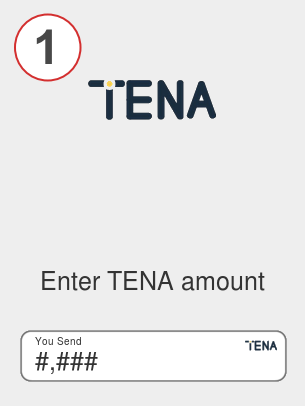 Exchange tena to xrp - Step 1