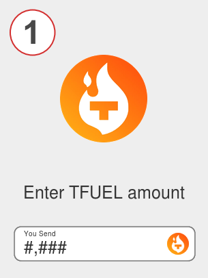 Exchange tfuel to busd - Step 1