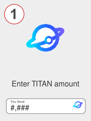 Exchange titan to bnb - Step 1