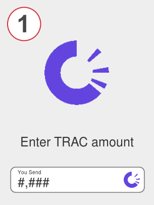 Exchange trac to eth - Step 1
