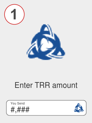 Exchange trr to eth - Step 1