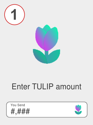 Exchange tulip to btc - Step 1