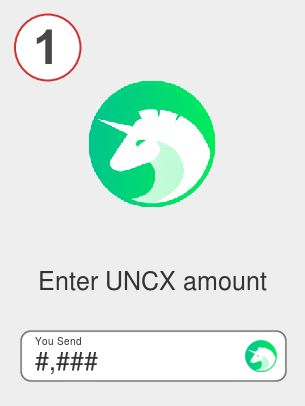 Exchange uncx to xrp - Step 1