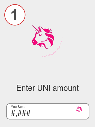 Exchange uni to aave - Step 1
