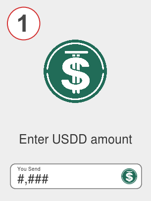 Exchange usdd to ada - Step 1