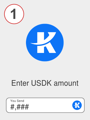 Exchange usdk to busd - Step 1