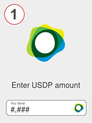 Exchange usdp to xrp - Step 1