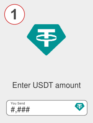 Exchange usdt to band - Step 1