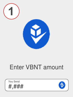 Exchange vbnt to btc - Step 1