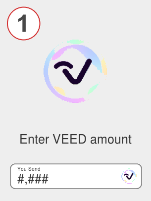 Exchange veed to eth - Step 1