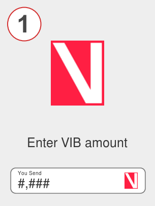 Exchange vib to bnb - Step 1