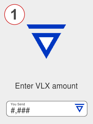 Exchange vlx to ada - Step 1