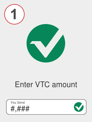Exchange vtc to ada - Step 1