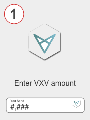 Exchange vxv to eth - Step 1