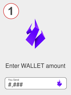 Exchange wallet to btc - Step 1